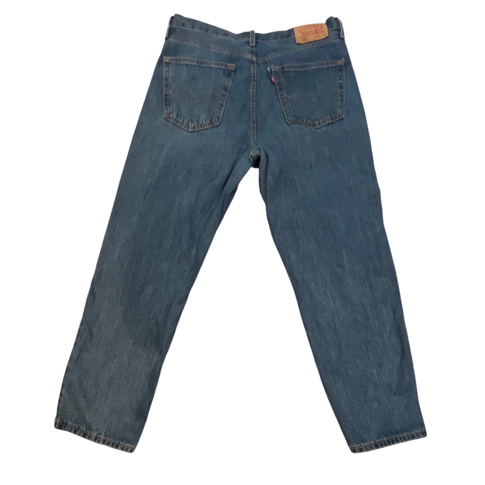 Levis 550 Relaxed Fit Mens Jeans 36x32 Medium Wash Blue Denim - Picture 4 of 7